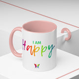 I AM Happy - Accent Coffee Mug (11, 15oz)