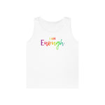 I AM Enough - Unisex Heavy Cotton Tank Top Front Print