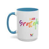 I AM Grateful - Accent Coffee Mug (11, 15oz)