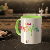 I AM Grateful - Colorful Mugs, 11oz