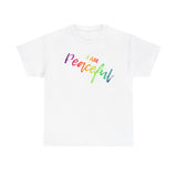 I AM Peaceful - Unisex Heavy Cotton Tee - Front Print