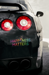 Happiness Matters™  Transparent Outdoor Stickers, Die-Cut, 1pcs